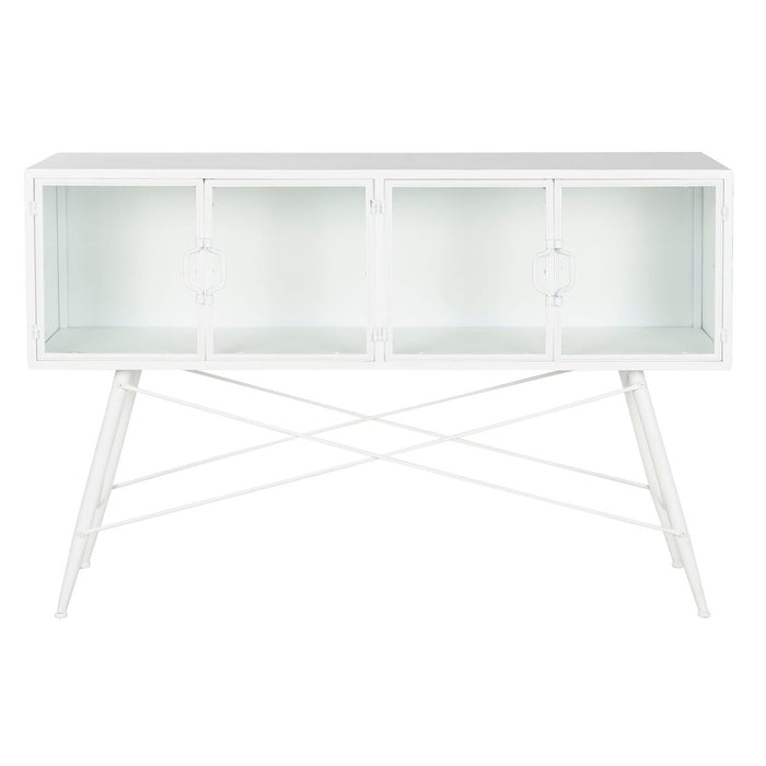 Console DKD Home Decor Alb Metal Geam 120 x 35 x 80 cm
