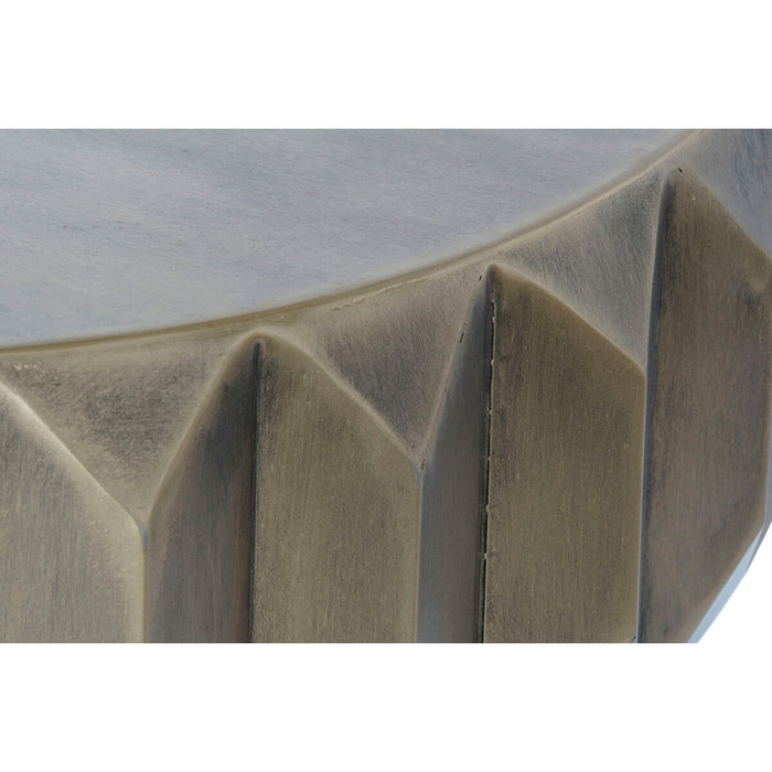 Masa laterală DKD Home Decor Gri Auriu* Gri închis Metal 63 x 63 x 62 cm
