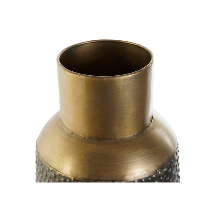 Vază DKD Home Decor Gri Auriu* Gri închis Metal Modern 25 x 25 x 56,5 cm