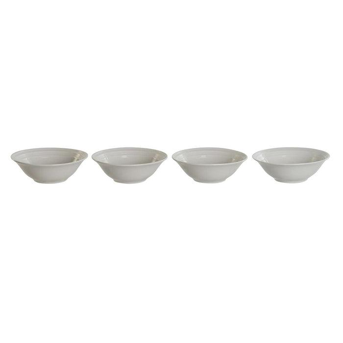 Set de boluri DKD Home Decor Alb Porțelan 17 x 17 x 7 cm