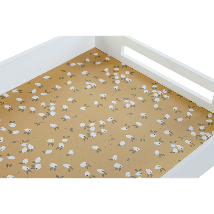 Tavă DKD Home Decor Lemn MDF Shabby Chic 40 x 30 x 5 cm (4 Unități)