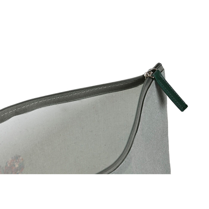 Trusă DKD Home Decor Maro Verde Bordo Pânză Yoga 33 x 8 x 20 cm (3 Unități)
