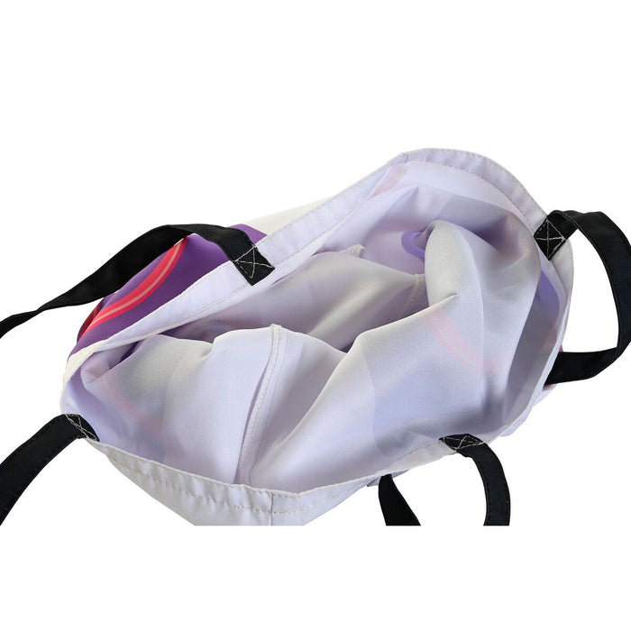 Geantă din material textil DKD Home Decor Alb polialgodon Poliester 43 x 15 x 40 cm (4 Unități)