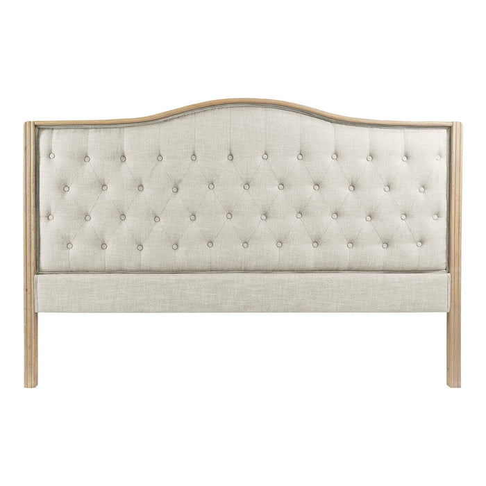 Tăblie de Pat DKD Home Decor Bej Lemn de cauciuc 160 x 10 x 133 cm