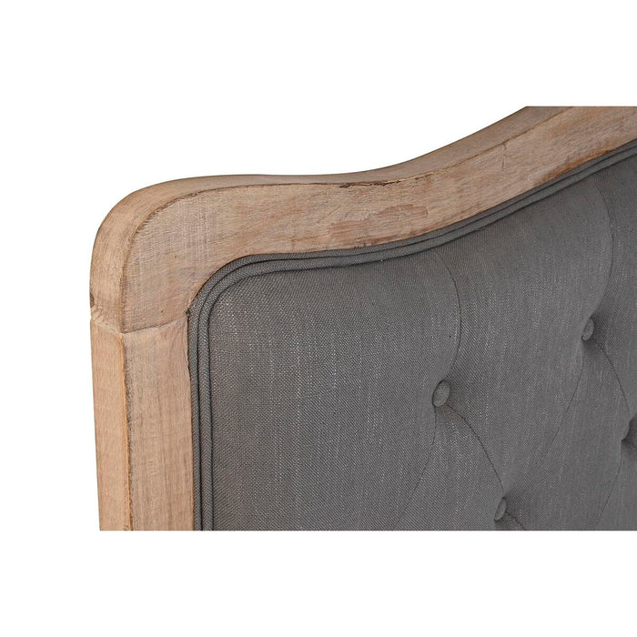 Tăblie de Pat DKD Home Decor Gri închis Lemn de cauciuc 160 x 10 x 120 cm