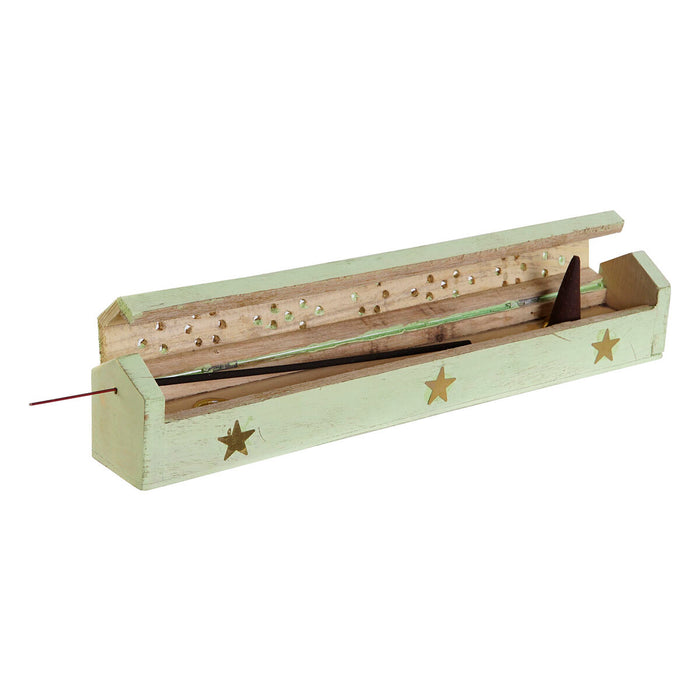 Suport DKD Home Decor Tămâie Lemn de mango Indian 29 x 4 x 5 cm (6 Unități)