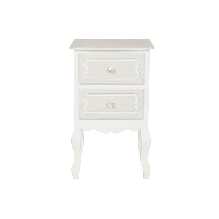 Noptieră DKD Home Decor Alb Maro Deschis Lemn MDF 40 x 34 x 66 cm