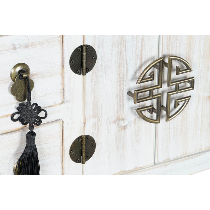 Consolă DKD Home Decor Alb Natural Brad Lemn MDF 98 x 26 x 80 cm