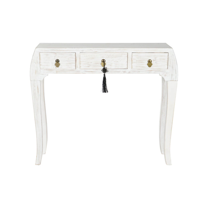 Consolă DKD Home Decor Alb Natural Brad Lemn MDF 96 x 26 x 80 cm