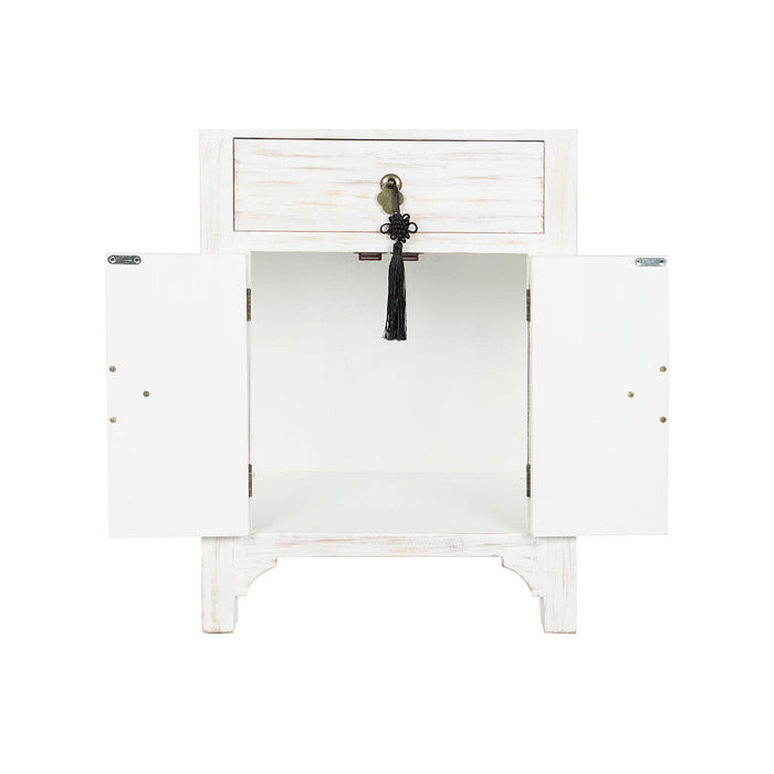 Noptieră DKD Home Decor Alb Brad Lemn MDF 45 x 29 x 60 cm