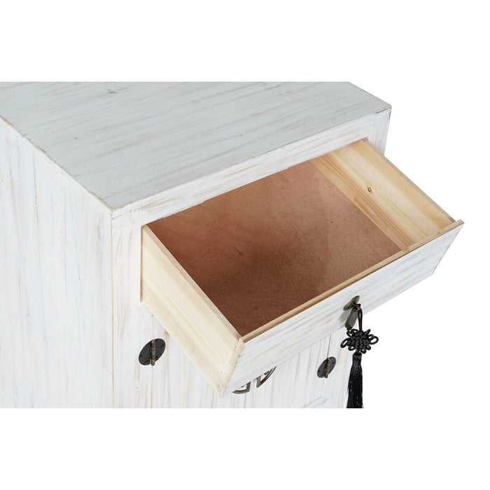Noptieră DKD Home Decor Alb Brad Lemn MDF 45 x 29 x 60 cm