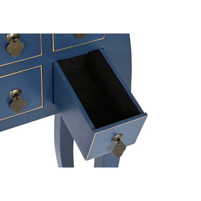 Console DKD Home Decor Albastru Auriu* Brad Lemn MDF 98 x 26 x 80 cm