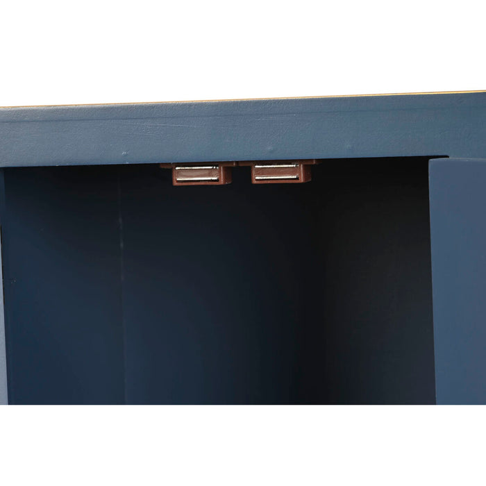 Console DKD Home Decor Albastru Auriu* Brad Lemn MDF 98 x 26 x 80 cm