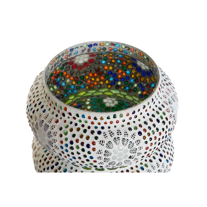 Lampă de masă DKD Home Decor Alb Multicolor Geam 40 W 220 V 23 x 23 x 30 cm