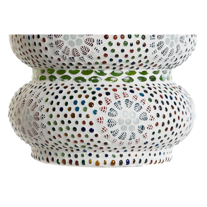Lampă de masă DKD Home Decor Alb Multicolor Geam 40 W 220 V 23 x 23 x 30 cm
