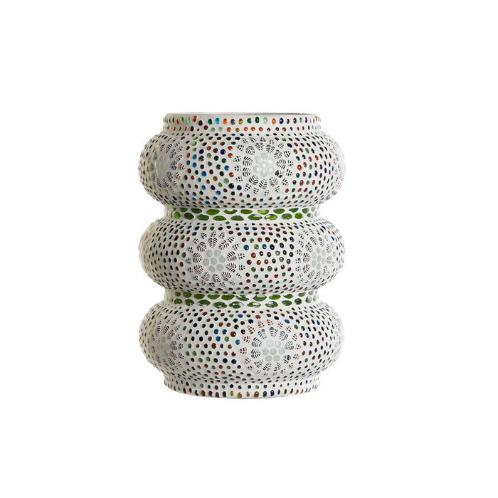 Lampă de masă DKD Home Decor Alb Multicolor Geam 40 W 220 V 23 x 23 x 30 cm