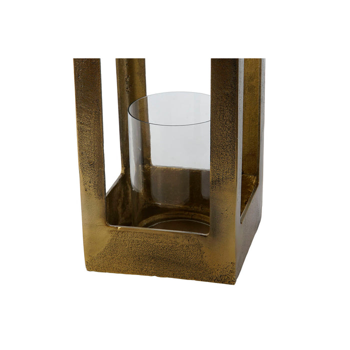 Lucerna DKD Home Decor Auriu* Aluminiu Geam Finisaj învechit 16 x 16 x 55 cm