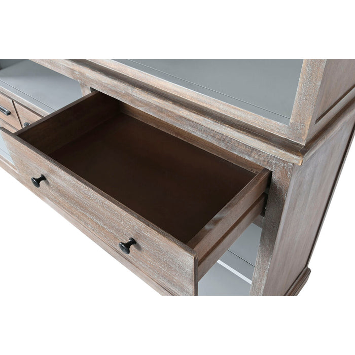 Raft DKD Home Decor Gri Natural Lemn de mango 220 x 45 x 230 cm