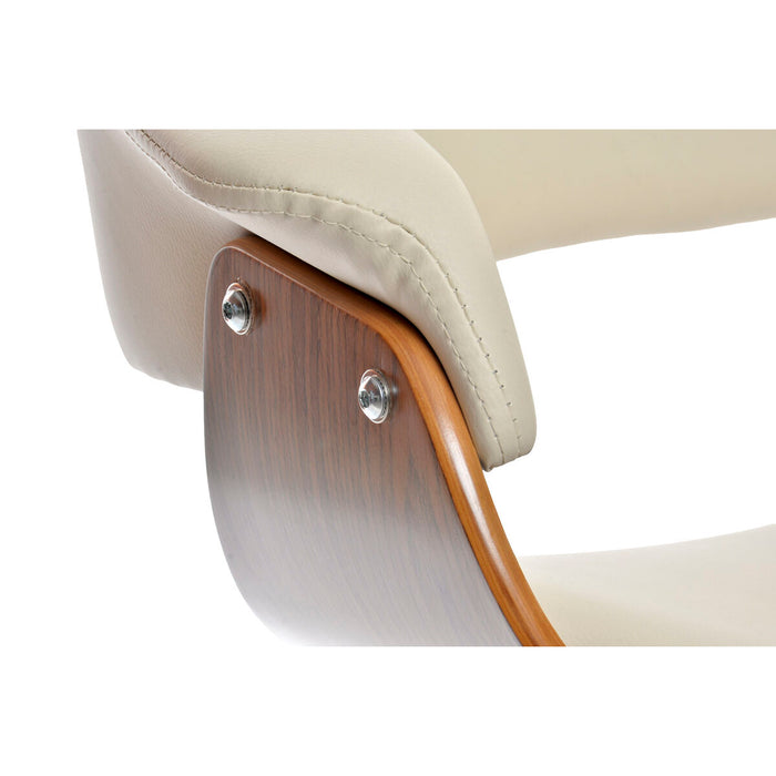 Scaun de Sufragerie DKD Home Decor Maro Crem 61 x 46 x 78 cm