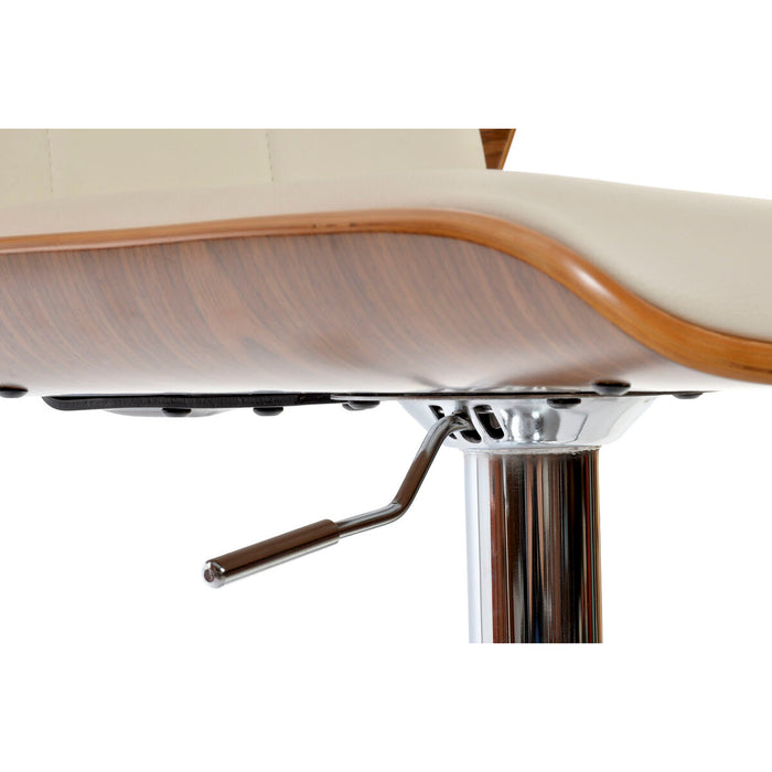 Taburet DKD Home Decor Maro Crem Argintiu 50 x 52 x 121 cm