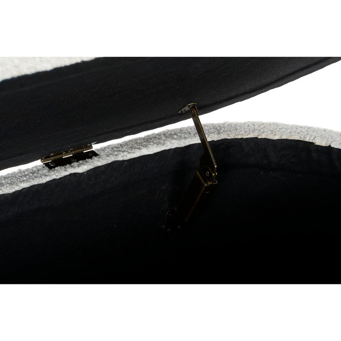 Banchetă DKD Home Decor Alb Natural Lemn MDF 100 x 40 x 50 cm