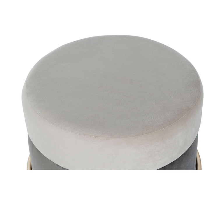 Suport pentru Picioare DKD Home Decor Maro Gri Auriu* Metal 48 x 48 x 46 cm