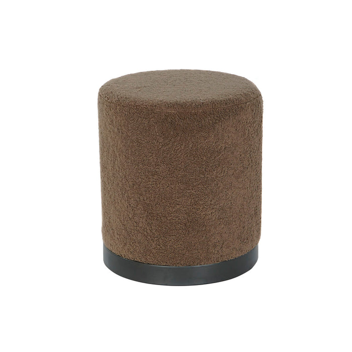 Suport pentru Picioare DKD Home Decor Maro Negru Poliester Lemn MDF 41 x 41 x 46 cm