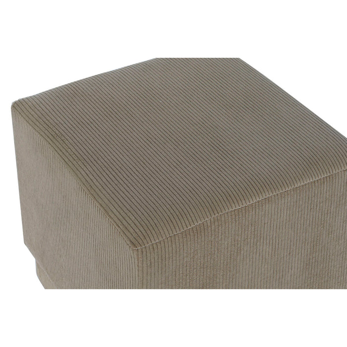 Suport pentru Picioare DKD Home Decor Maro Poliester Lemn MDF 40 x 40 x 40 cm