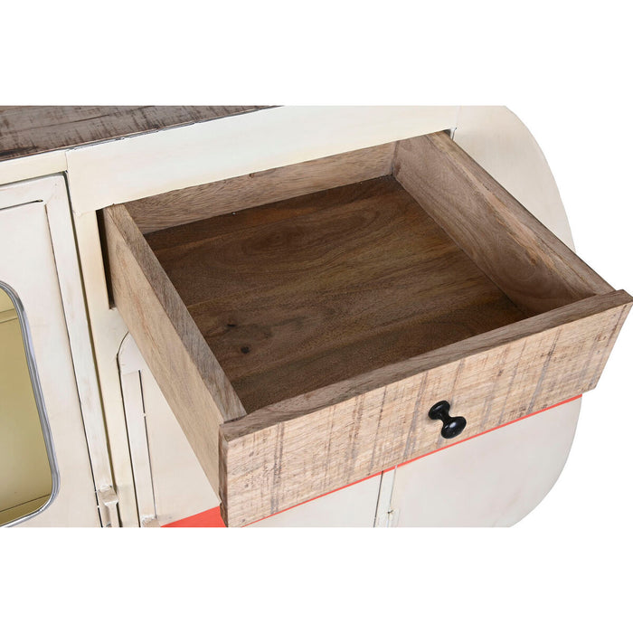 Servantă DKD Home Decor Alb Portocaliu Metal 177 x 41 x 106 cm