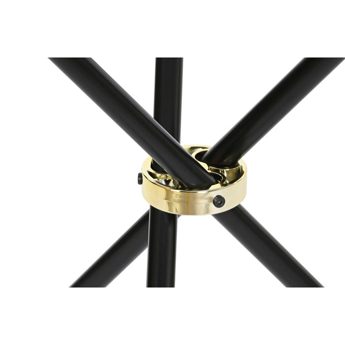 Masa laterală DKD Home Decor Alb Negru Auriu* Metal Lemn MDF 80 x 80 x 76 cm