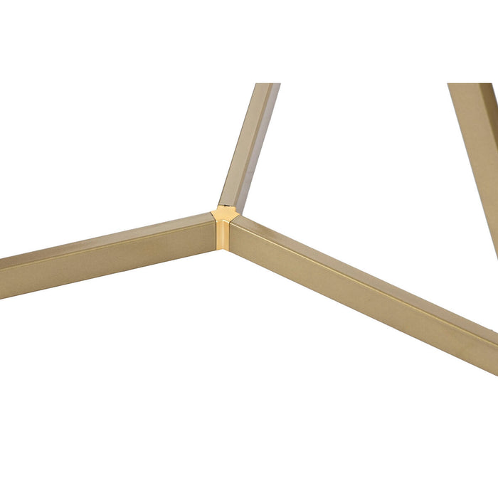 Set de 2 mese DKD Home Decor Alb Auriu* 80 x 80 x 47,5 cm