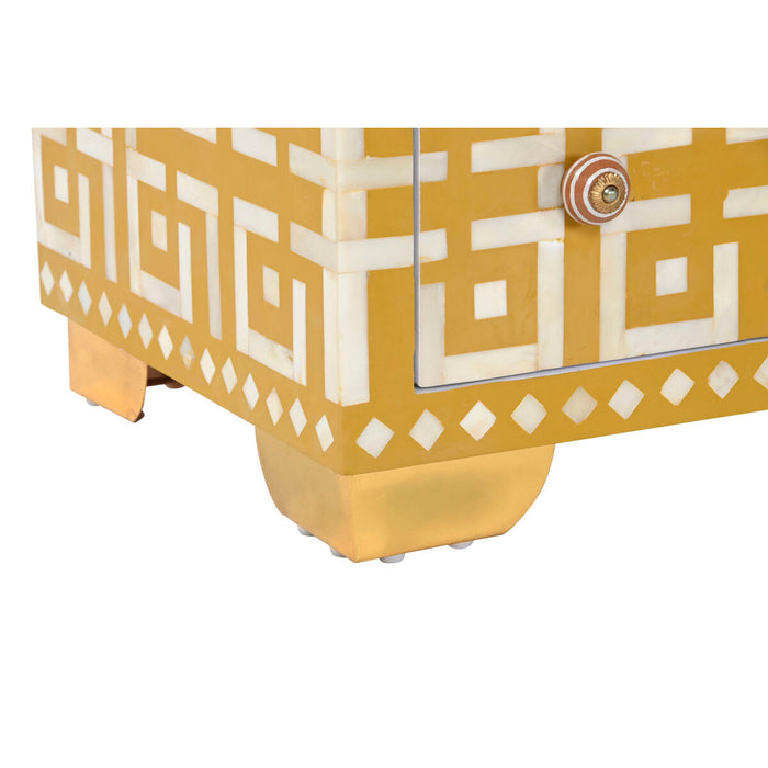 Comodă DKD Home Decor Galben Alb Os 100 x 40 x 75 cm