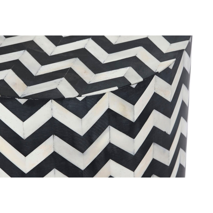 Masa laterală DKD Home Decor Bicolor Os 37,5 x 37,5 x 42 cm