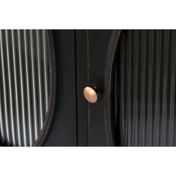 Servantă DKD Home Decor Negru Metal Geam 100 x 40 x 80 cm