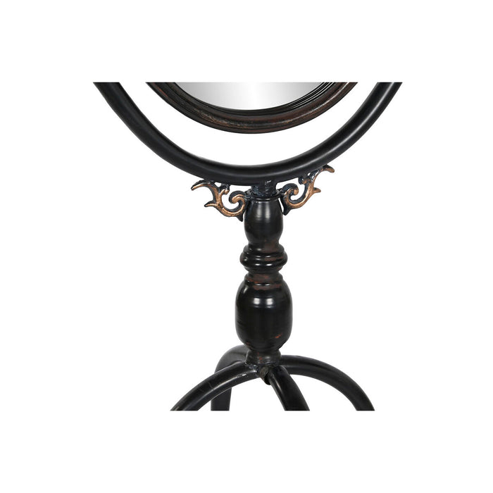 Oglindă independentă DKD Home Decor Negru Metal Geam 61 x 62 x 174 cm