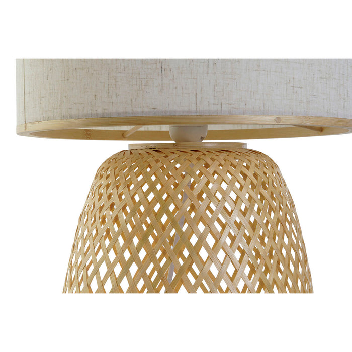 Lampă de masă DKD Home Decor Maro Natural Bambus 50 W 220 V 32 x 32 x 49 cm