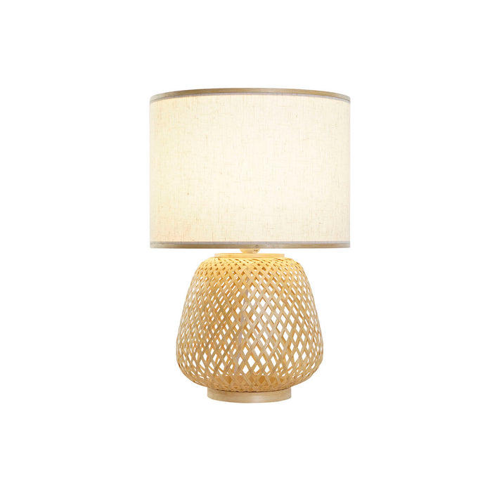 Lampă de masă DKD Home Decor Maro Natural Bambus 50 W 220 V 32 x 32 x 49 cm