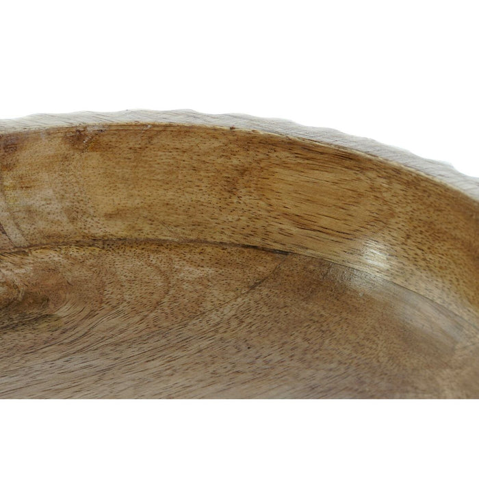 Decorațiune pentru Centrul Mesei DKD Home Decor Alb Maro închis 25 x 25 x 9 cm