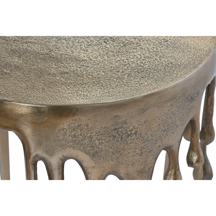 Masa laterală Home ESPRIT Auriu* Aluminiu 37 x 37 x 50 cm