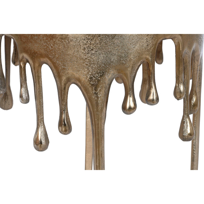 Masa laterală Home ESPRIT Auriu* Aluminiu 37 x 37 x 50 cm