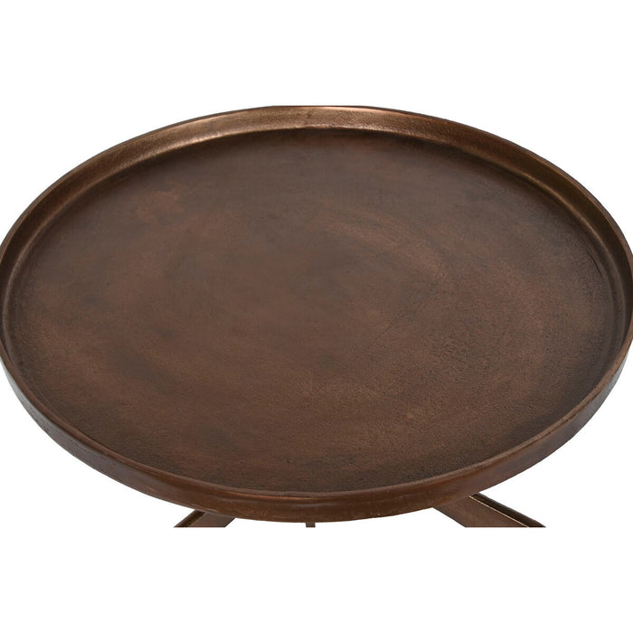 Set de 2 mese Home ESPRIT Negru Auriu* 51 x 51 x 67 cm