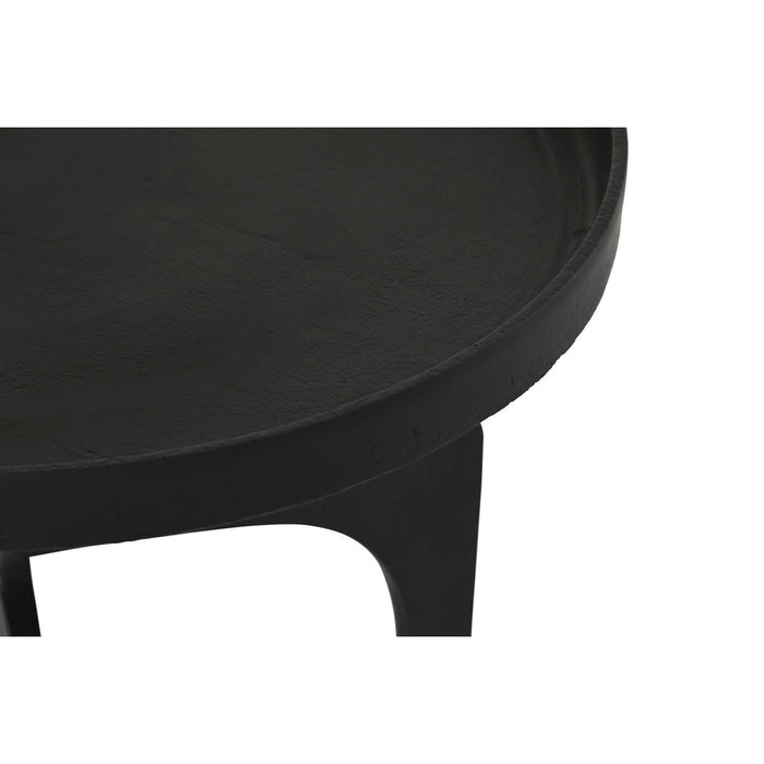 Set de 2 mese Home ESPRIT Negru Auriu* 51 x 51 x 67 cm