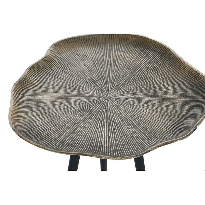 Set de 3 mese Home ESPRIT Negru Auriu* 52 x 39 x 45 cm