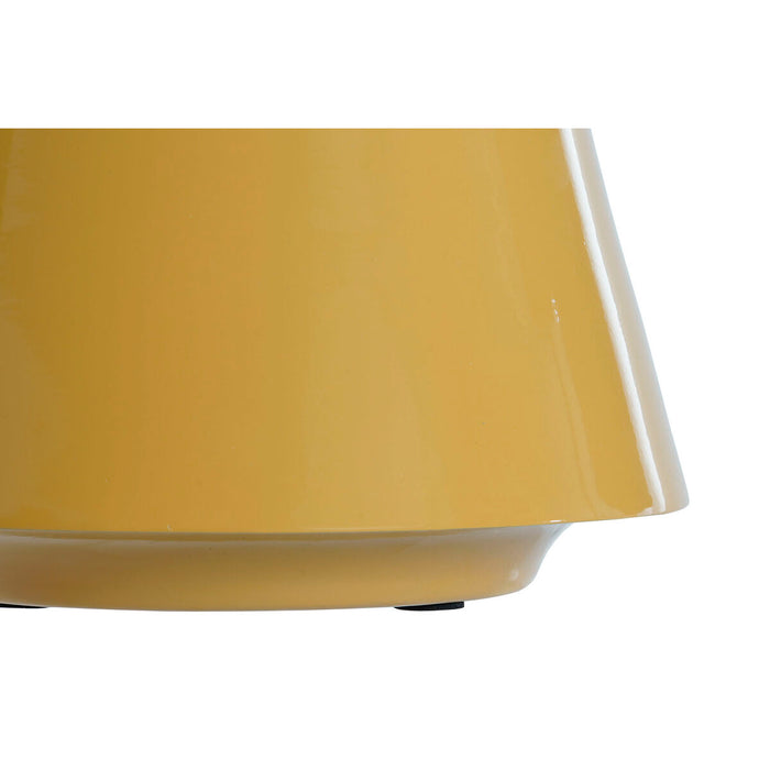 Vază Home ESPRIT Muştar Teracotă Fier Lăcuit 24 x 24 x 19 cm (2 Unități)