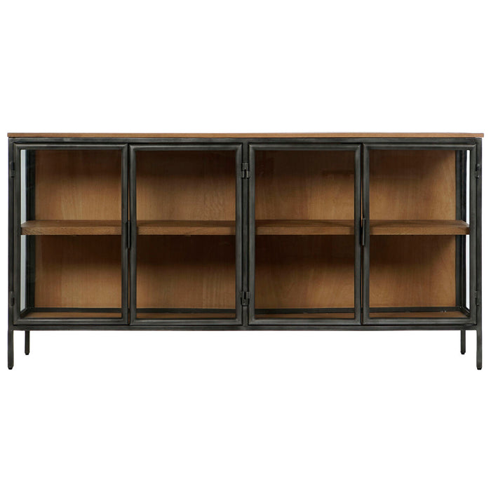 Servantă Home ESPRIT Natural Gri închis 180 x 40 x 90 cm