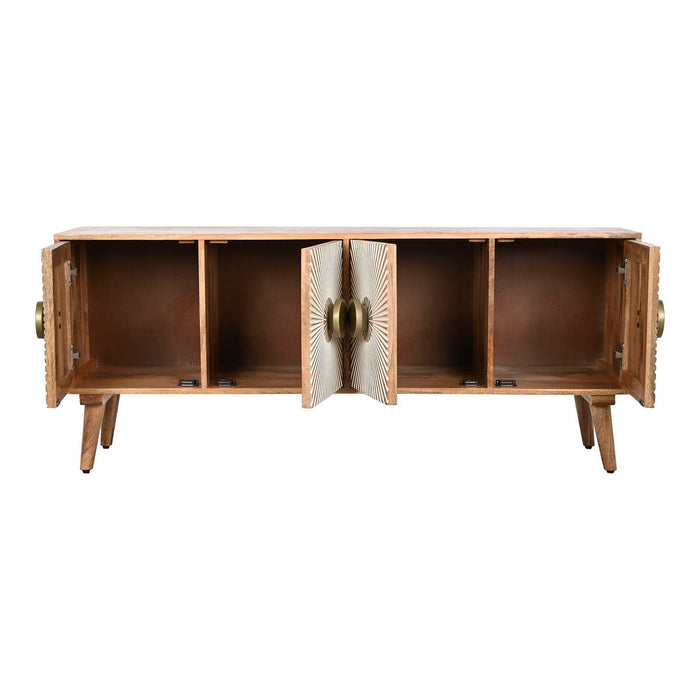Mobilă TV Home ESPRIT Auriu* Natural Lemn 145 x 40 x 60 cm