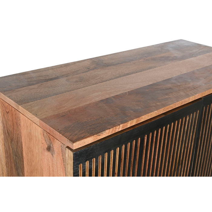 Dulap Home ESPRIT Negru Auriu* Natural Lemn 85 x 38 x 134 cm