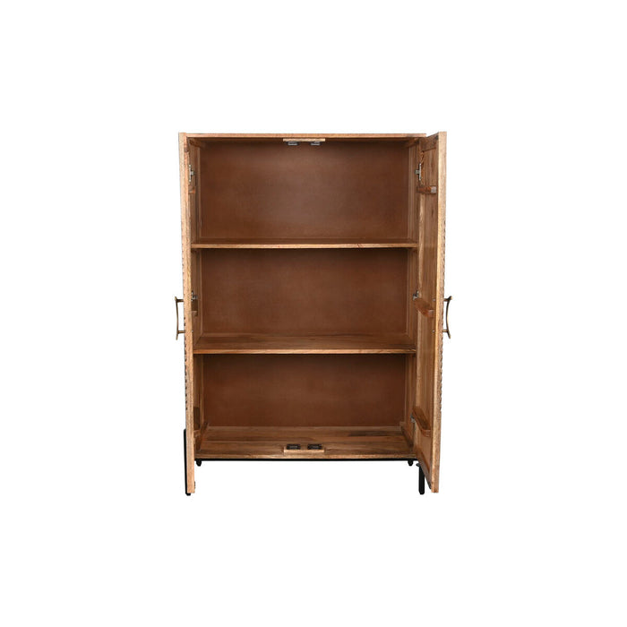 Dulap Home ESPRIT Negru Auriu* Natural Lemn 85 x 38 x 134 cm