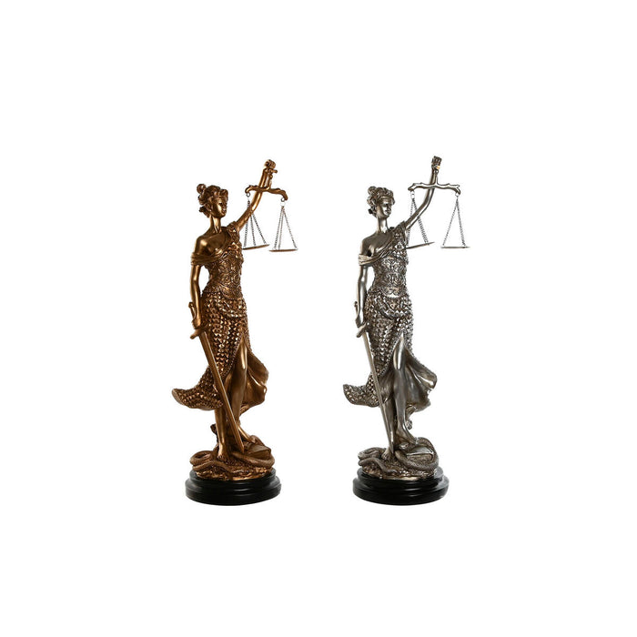Figură Decorativă Home ESPRIT Auriu* Argintiu Neoclasic 20 x 18,5 x 62 cm (2 Unități)