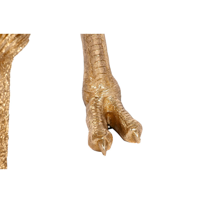 Măsuță Laterală Home ESPRIT Auriu* Rășină Geam 60 x 60 x 62 cm